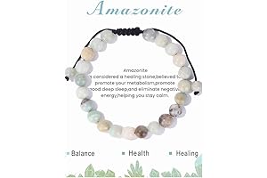 Bamoer 8mm Natural Stone Bracelet: Embrace the Healing Power of Gems
