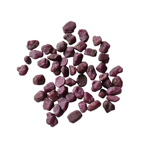 GemsForJewels Piedra preciosa de rubí cruda de 8 a 12 mm, rubí en bruto, rubí rosa en bruto, cristales de rubí en bruto, varillas de rubí sueltas, joyería de rubí (5 piezas -10) - PDG353, 5 piezas