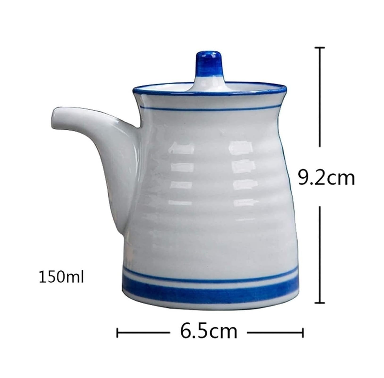 Distributore di Olio e aceto, Bottiglia di Salsa di soia in Ceramica, Bottiglia di Olio in Ceramica, Contenitore per Olio d'oliva/Salsa di soia/aceto da Cucina
