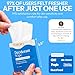 FOMIN Acidified Travel Deodorant Wipes For Women & Men - 30 Count - Fragrance Free - pH Balanced, Mini Deodorant Travel Size Wipe - Plastic-Free, Individually Wrapped Underarm Body Wipes