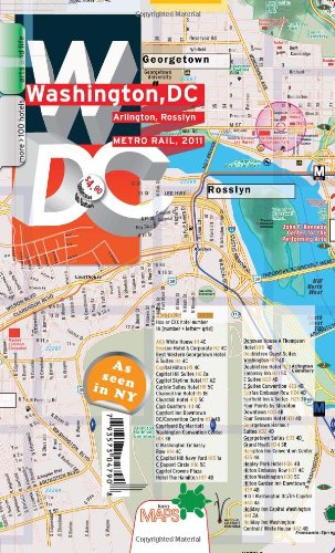 TerraMaps Washington DC Street Maps - Subway - Laminated