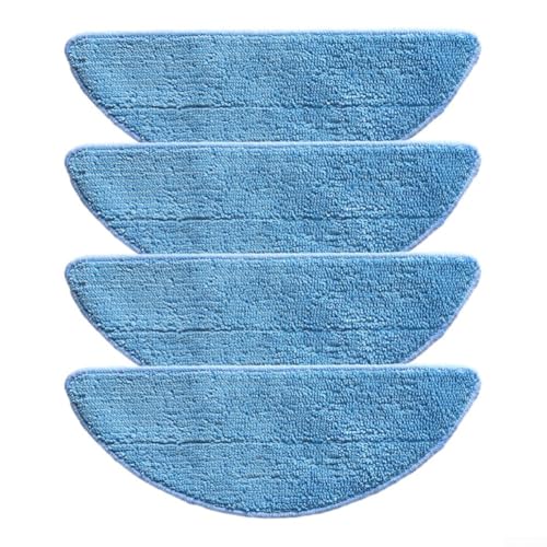 For Tesvor M2 Robot Vacuum Cleaner Mop Cloth Replacement Pads, Soft and Absorbent Floor Cleaning Accessories, Reusable 4-Pack(4 PACK)