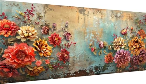 5D diamond painting fleur 40x80cm pour réduire le stress par l'artisanat