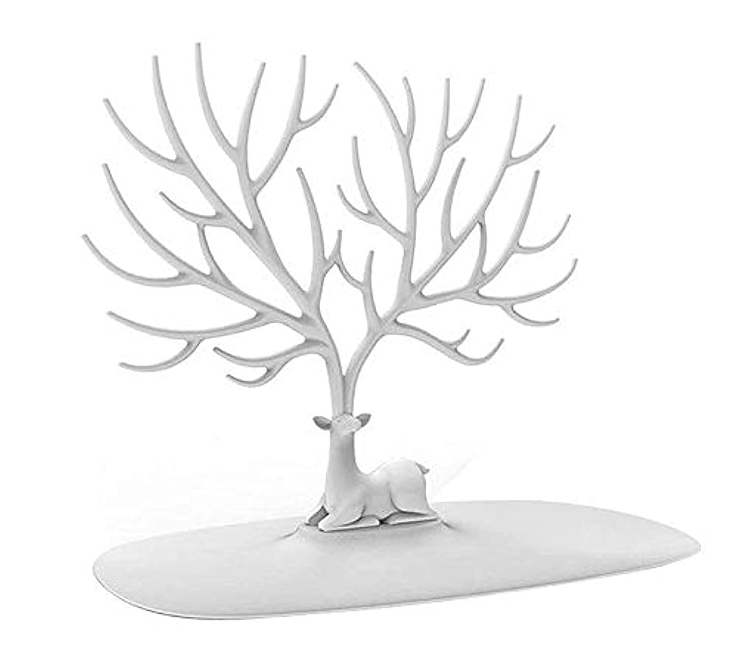 OtherJewelry Stand Display Earring Necklace Holder Organizer Rack Tower Display White