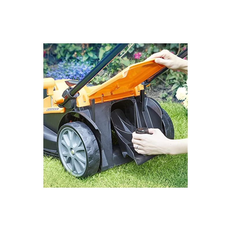 LawnMaster MX 24V Cordless 37cm Lawnmower and 25cm 3-in-1 Grass Trimmer - Rear Roller, Cutting and Edging, 2x MX 24V 4.0Ah Lithium Ion Batteries and Fast Charger (37cm Mower & Trimmer) - Image 8