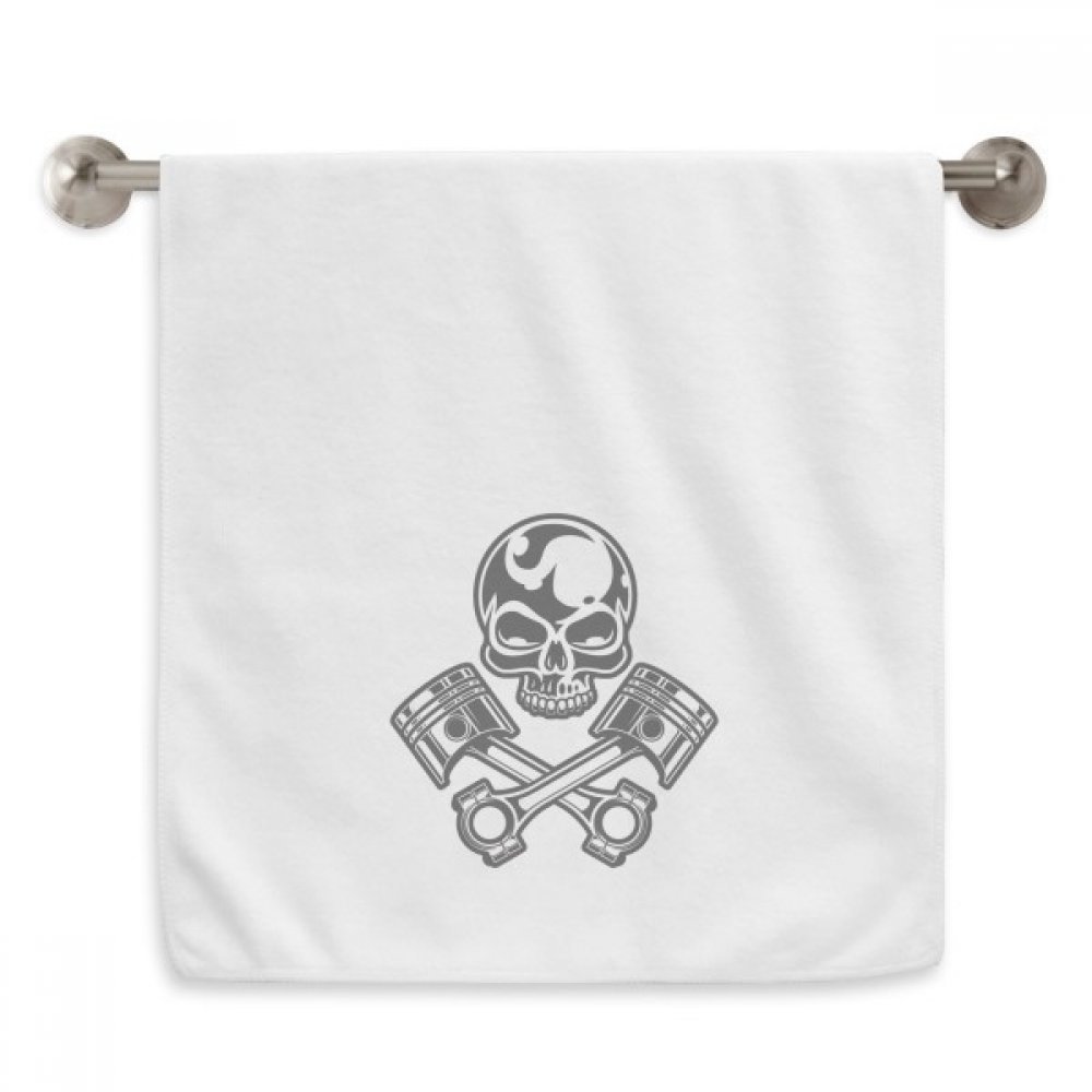 Serviette débarbouillette blanche contre l'humidité visage et mains moto