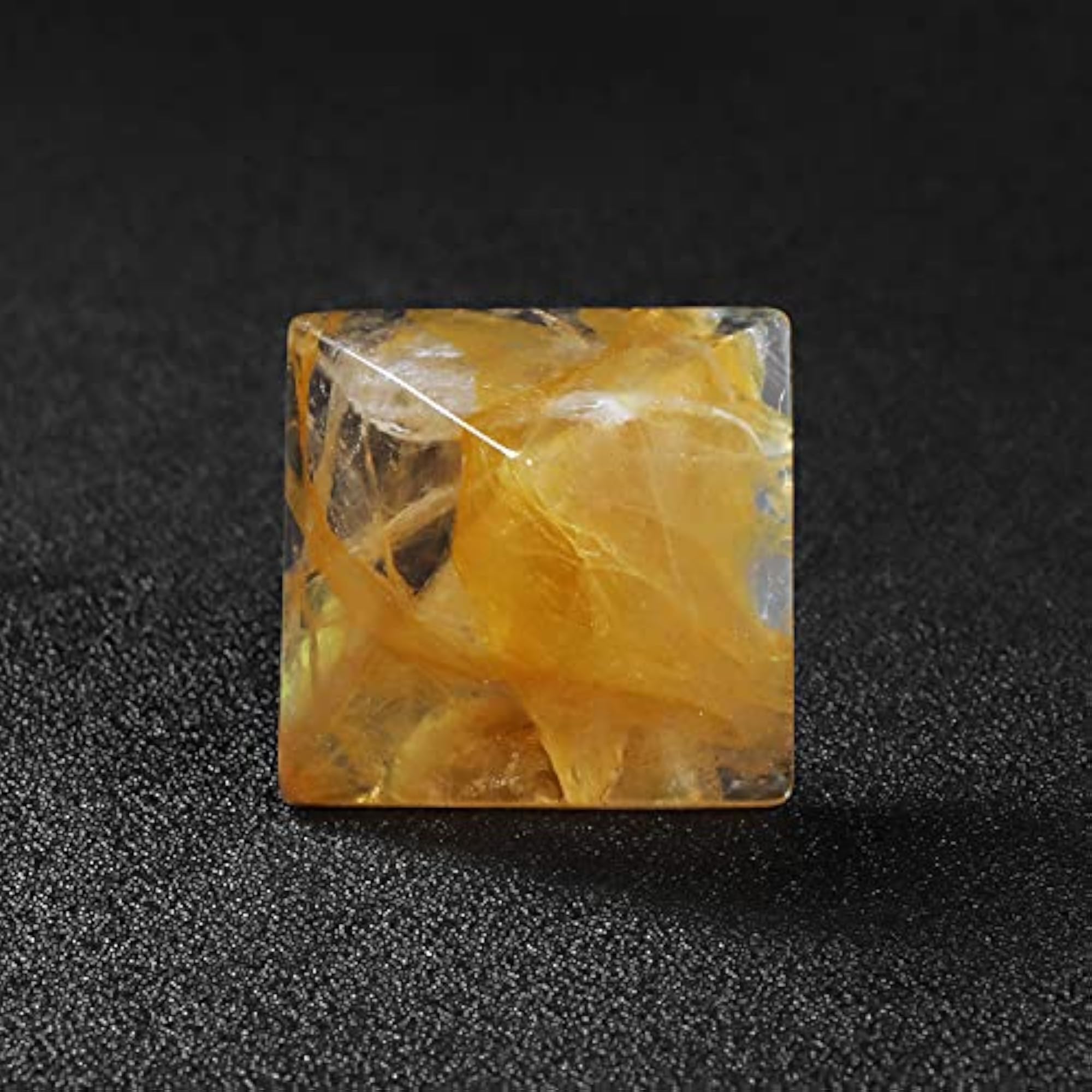 Crystal Orgone Pyramid with Chakra Stones for Positive Energy