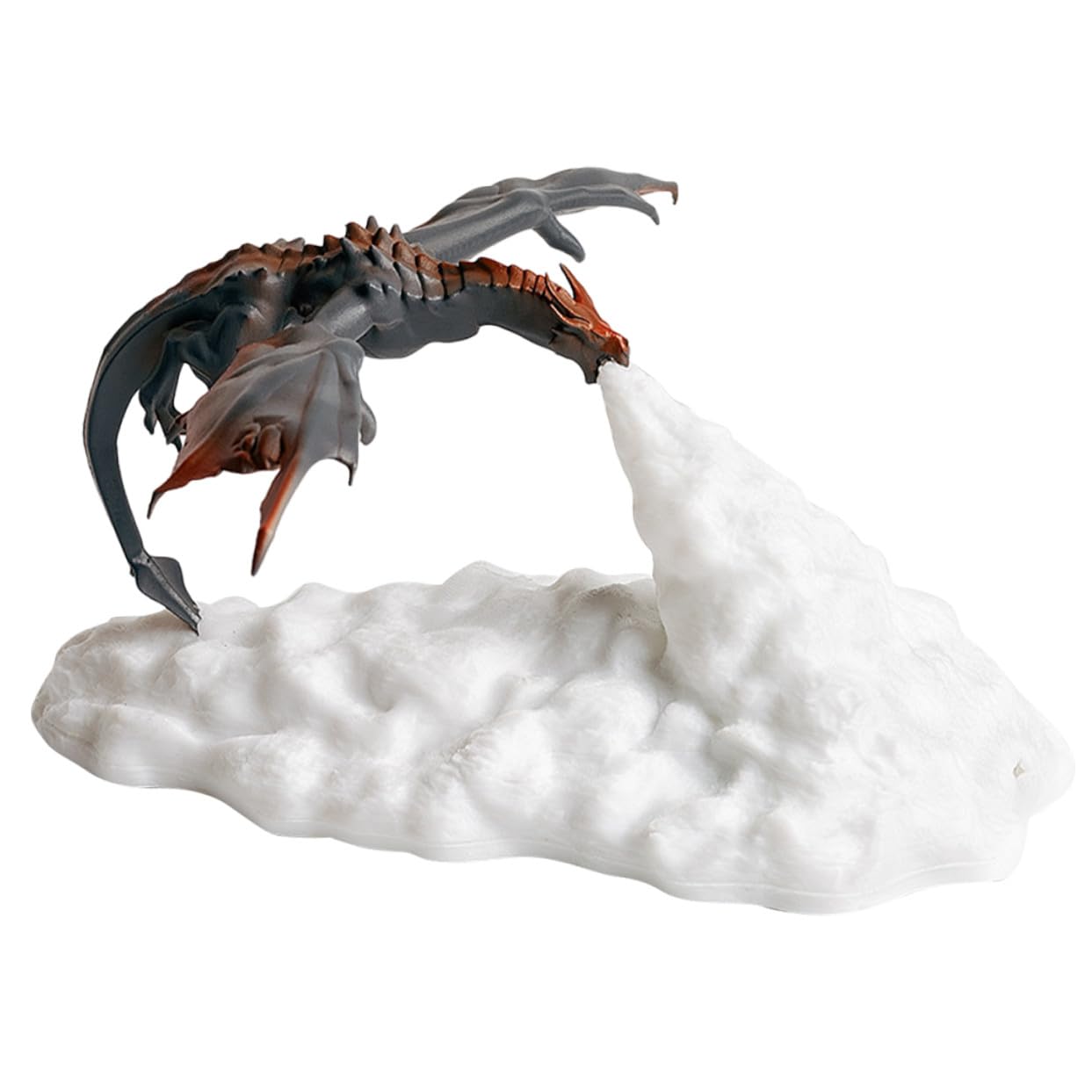 Lampe 3D Dragon Cracheur de Feu LED, Veilleuse Tactile Rechargeable USB