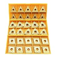 30 Stück CNMG 431 + WNMG 431 + TNMG 331 CNC-Drehwerkzeug, Drehbar, Massives Hartmetall Einsatzschneider.