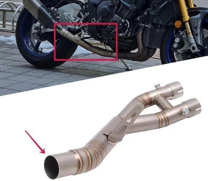 YZF-R1リンクパイプ トラック】バイクエキゾーストパイプ オートバイ排気システム ミドル