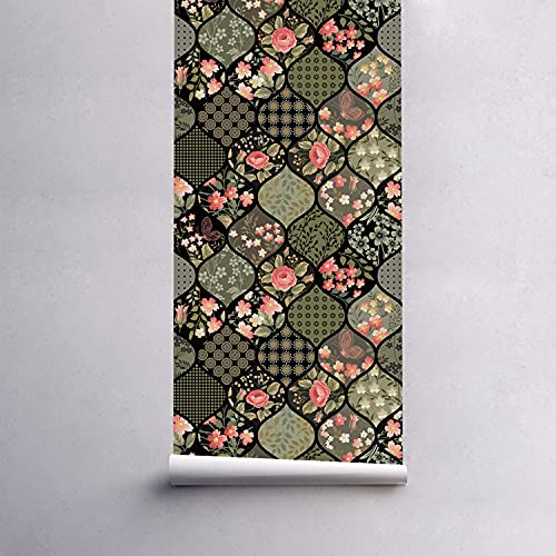 Stickers muraux auto-adhésifs grand format patchwork - 5