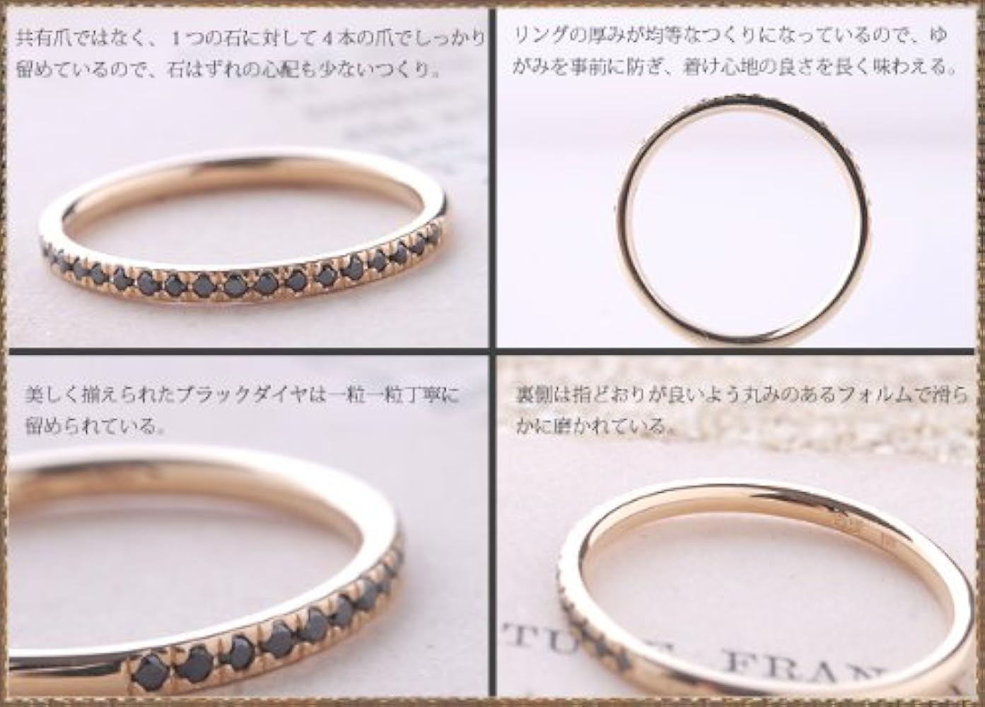 Amazon | (オレフィーチェ)Orefice 「ハーフエタニティ」リング 16号