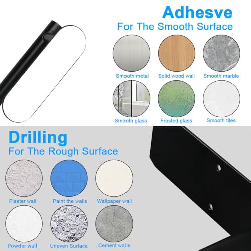 Soporte para toallas de papel de cocina adhesivo para organizar baños sin taladrar la pared 5