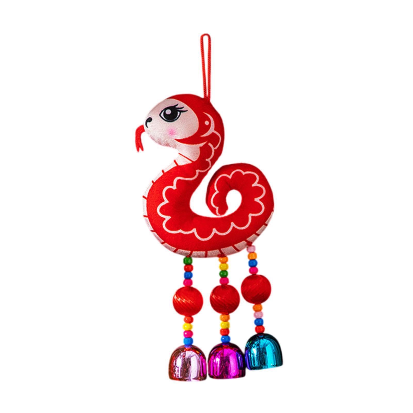 PIXZCSA Feng Shui Decor New Year Bell Pendant Spring Festival Ornament 2025 Chinese New Year Decoration Enriching Home Lunar Spring Festival Hanging Pendant