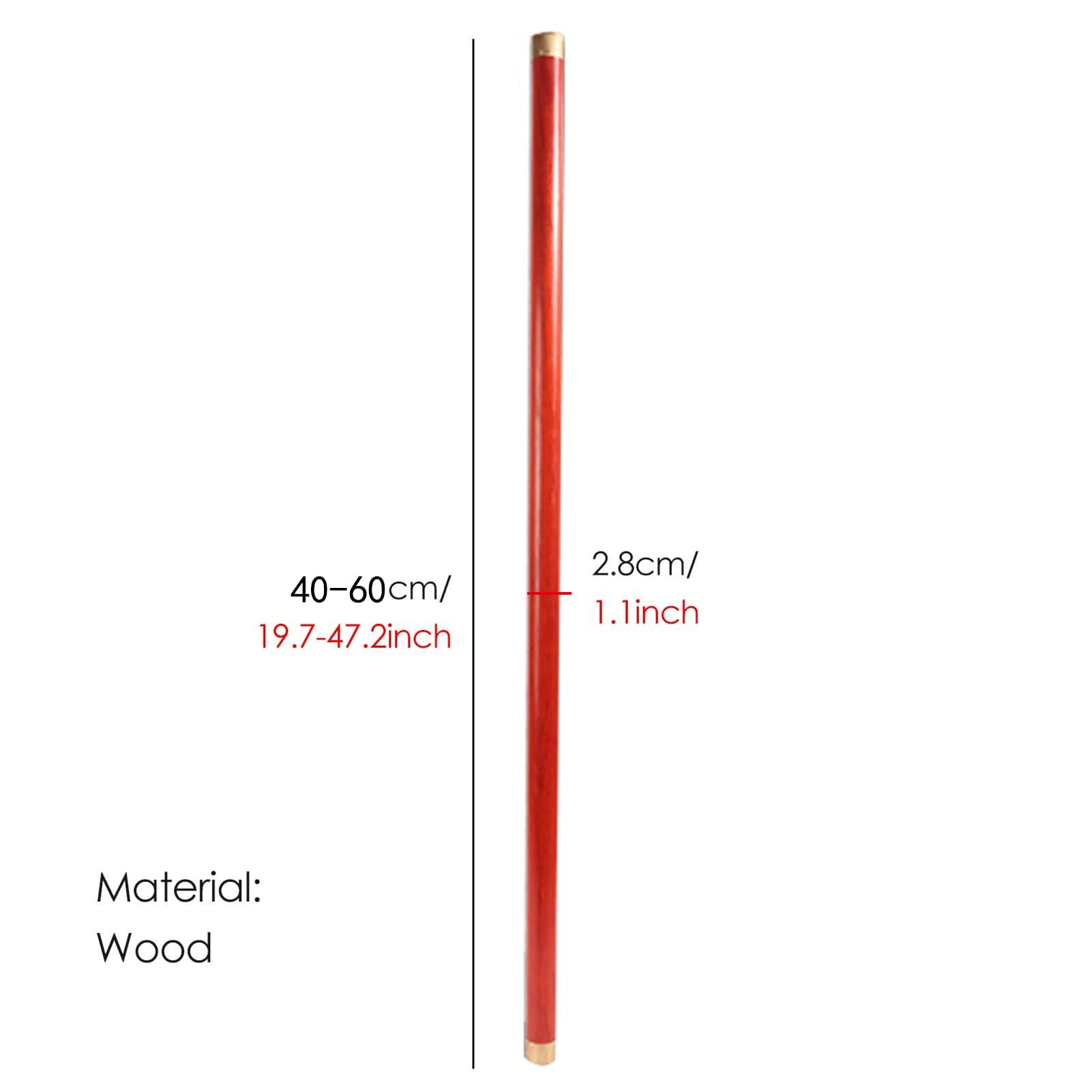 Sztuki walki drewniany kij, drewniana linijka Tai Chi, kij Kung Fu Stick Fitness Chi Training Sticks, sztuki walki Taiji Stick Kungfu Bang powolny sprzęt do ćwiczeń