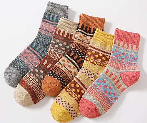 Image of Womens Wool Knit Winter Socks