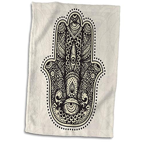 3Drose Sven Herkenrath Fantasy - Hand Of Fatima Hamsa Mandala Style - Towels (Twl-311462-1) #TOP13