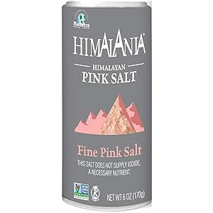 Natierra Himalania Himalayan Fine Pink Salt Shaker | Unrefined & Non-GMO | 6 Ounce