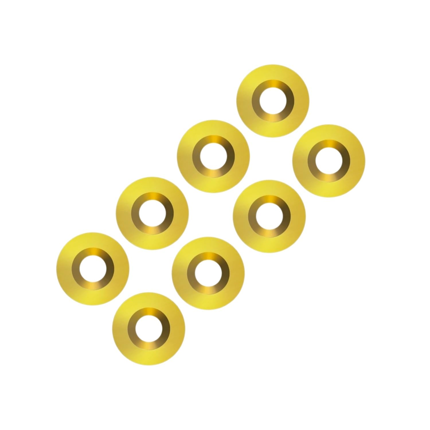 Llmwfa One Color Tungsten Carbide Inserts Round Blades, Turning Lathe Tools Wood Hollowing Replacement Cutters 10Pieces(12X2.5mm)