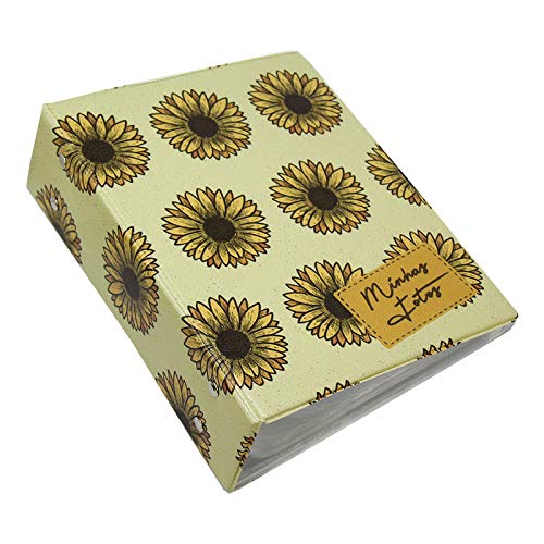 Álbum de Fotos Girassol para 500 Fotos 10x15 com Adesivos