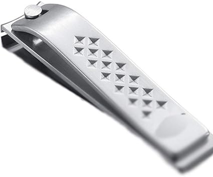 Pioiljzjd Nail Clipper, Nail Clippers Adult Kids Stainless Steel Silver Nail Clippers 53 x 35mm Stainless Steel Nail Clipper
