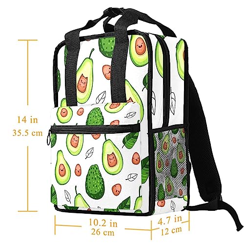 Sac à dos pour garçons motifs fruits avocat coloré 35cm