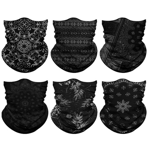 Image of Neck Gaiter for Men Women Headwear Bandana Head Wrap Face Scarf Mask Cover Warmer Balaclava-Seamless & Versatile