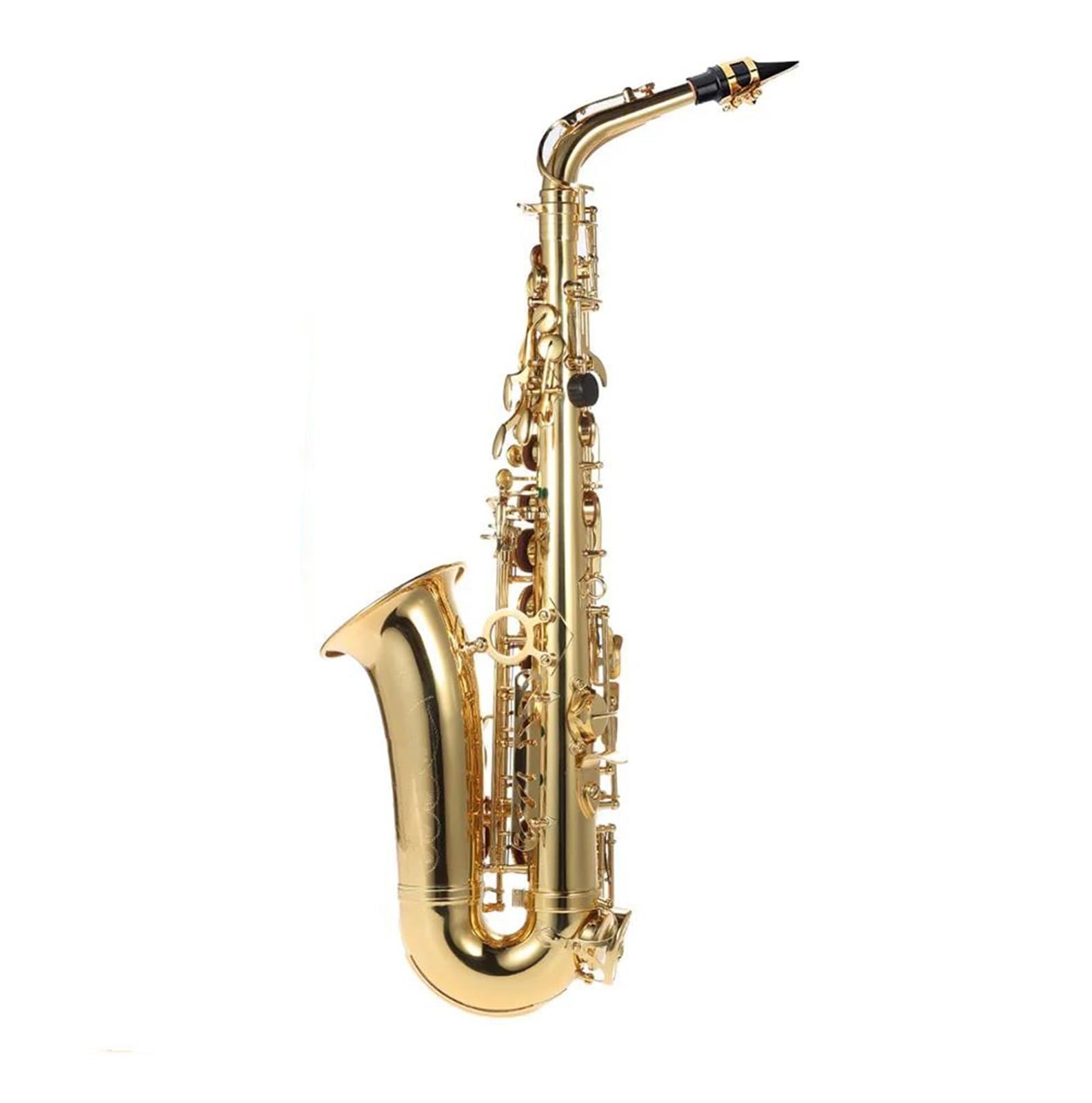 Professionale Sassofono BE Sassofono Contralto Ottone Laccato Oro E Sax Piatto con Accessori Custodia