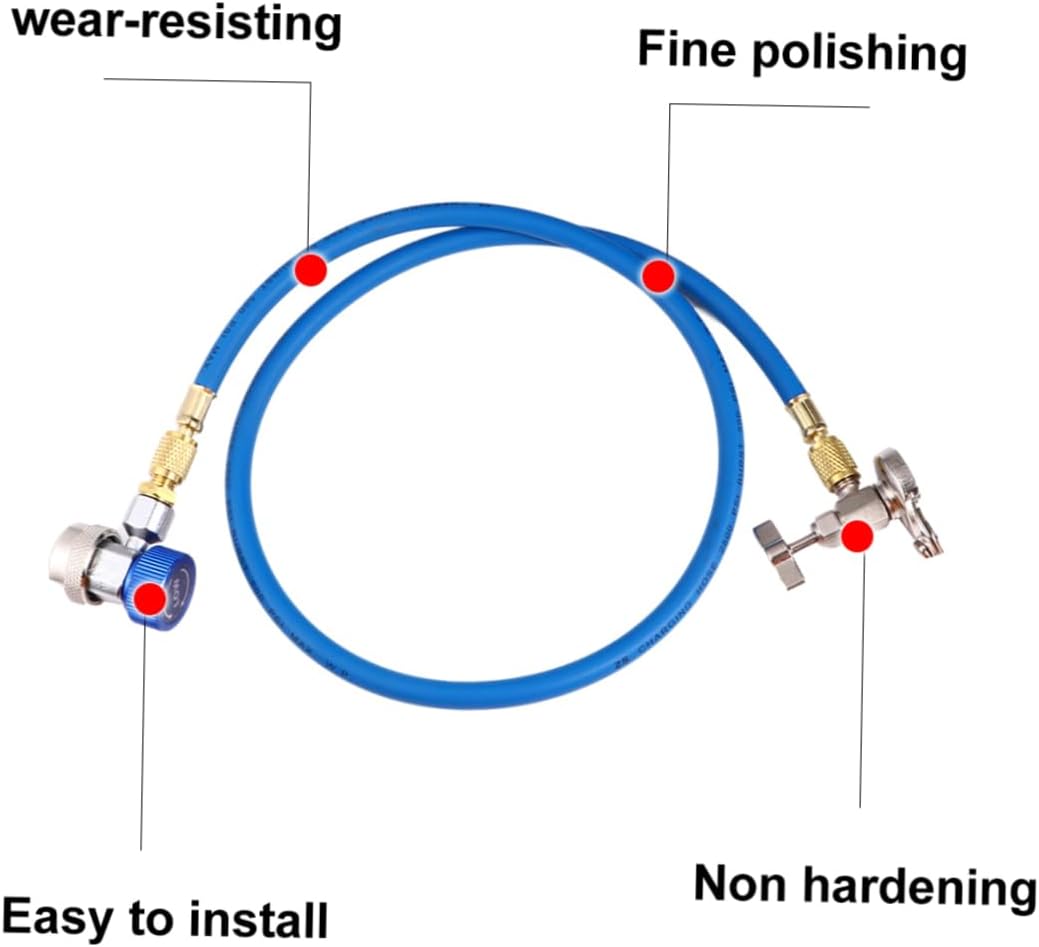 1Set Recharge Hose Durable Fluoride Adding Tube for Car Lightweight Portable Charging Tool Easy to Use with High Strength for Reliable Performance