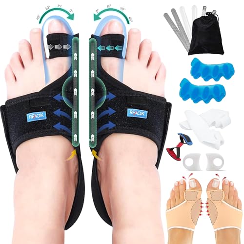11pcs Bunion Corrector for Women & Men - Bunion Relief Kit with Toe Separators and Bunion Splints...