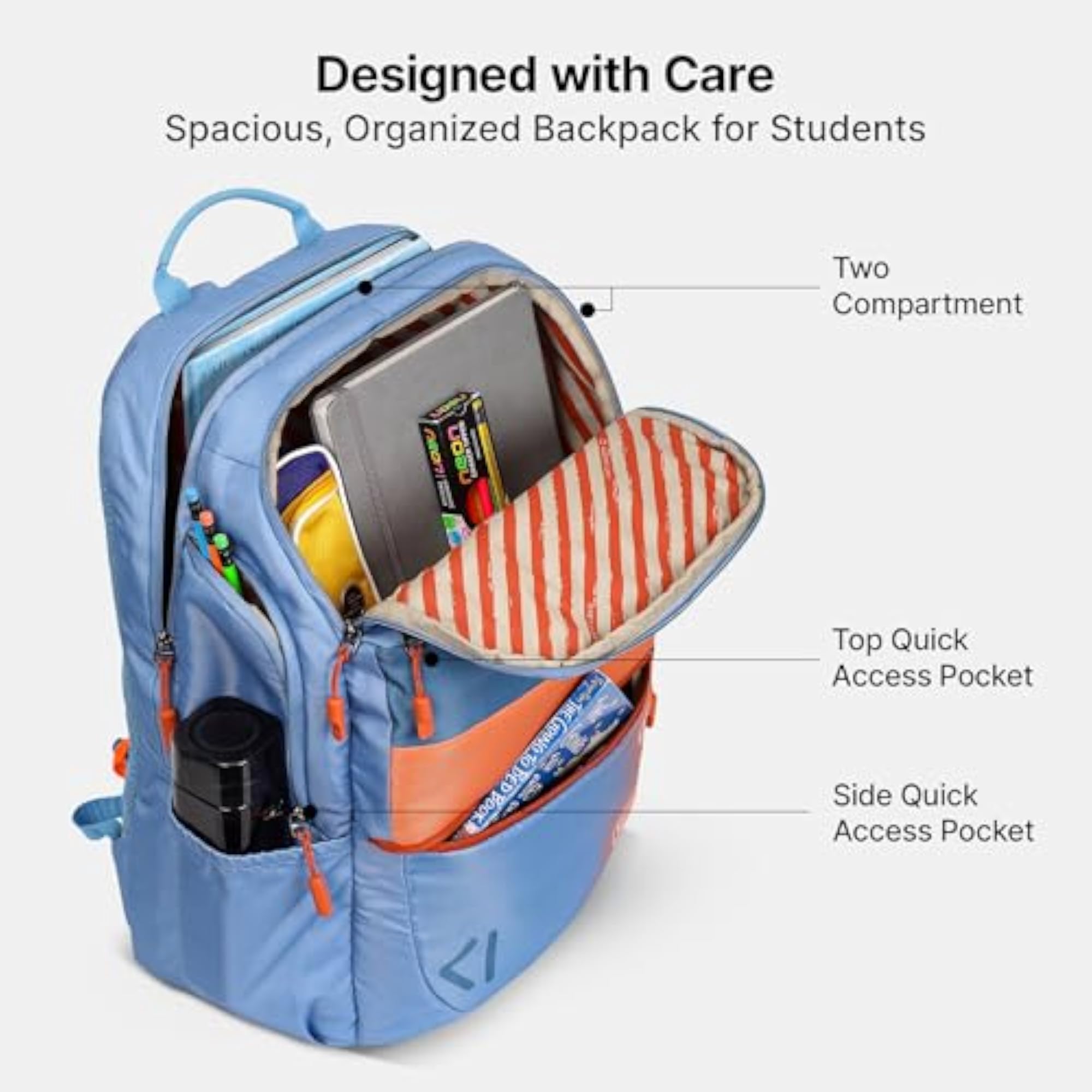 35L Campus 02 Double Compartment Well-Padded Backpack