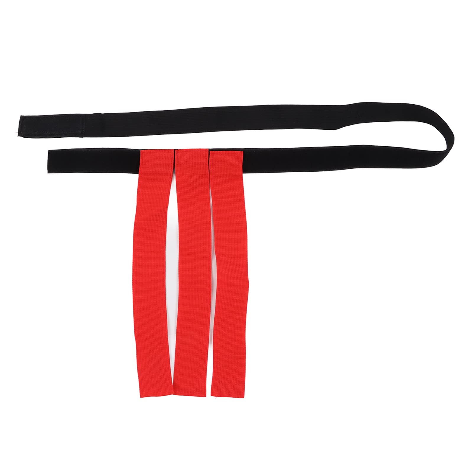 Football Waist Belt Flag, Flag Football Belts Flags for Flag Football Tag Football Competition Training Waistband Flag Outdoor Sports Pulling Ribbon(red)