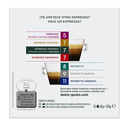 Nescafé Dolce Gusto Café Espresso Intenso - 16 Cápsulas de Café - Imagen 5