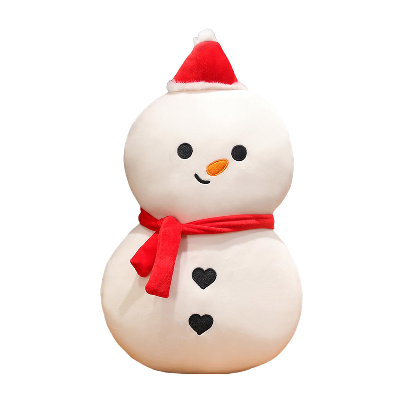 carotoe Plushie Cushion Lovely Christmas Sofa Cushion Snowman and Santa Throw Pillow for Nursery and Living Room Decoration Santa