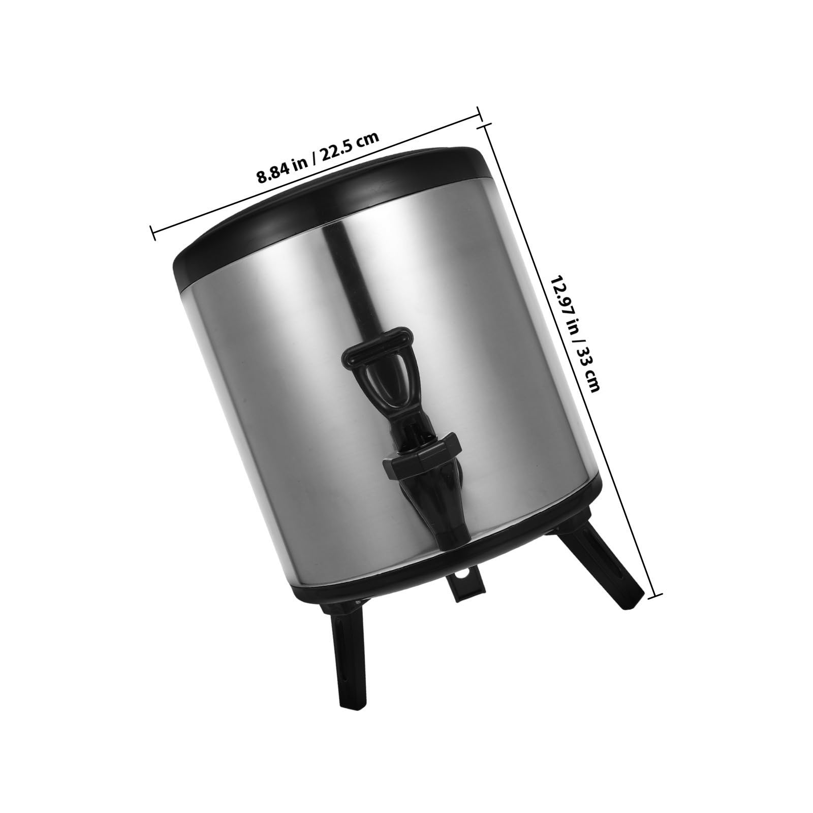 ABOOFAN Dispensador de Bebidas de 6 Litros Aislamiento Térmico Doble Capa de Acero Inoxidable Gran Capacidad y Diseño para Eventos y Uso Comercial