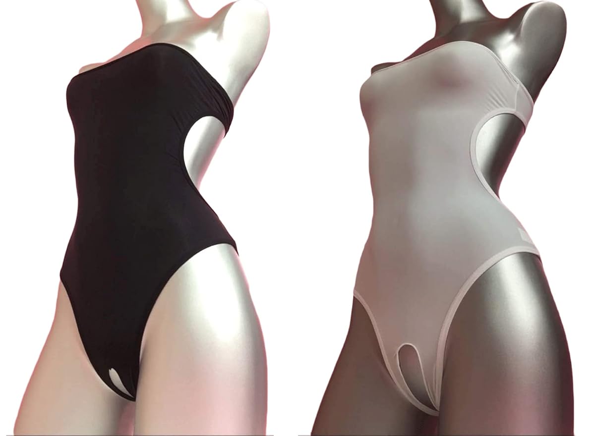 [komanakomi] 穴あき コスプレ レオタード レースクイーン 新体操 2着セット