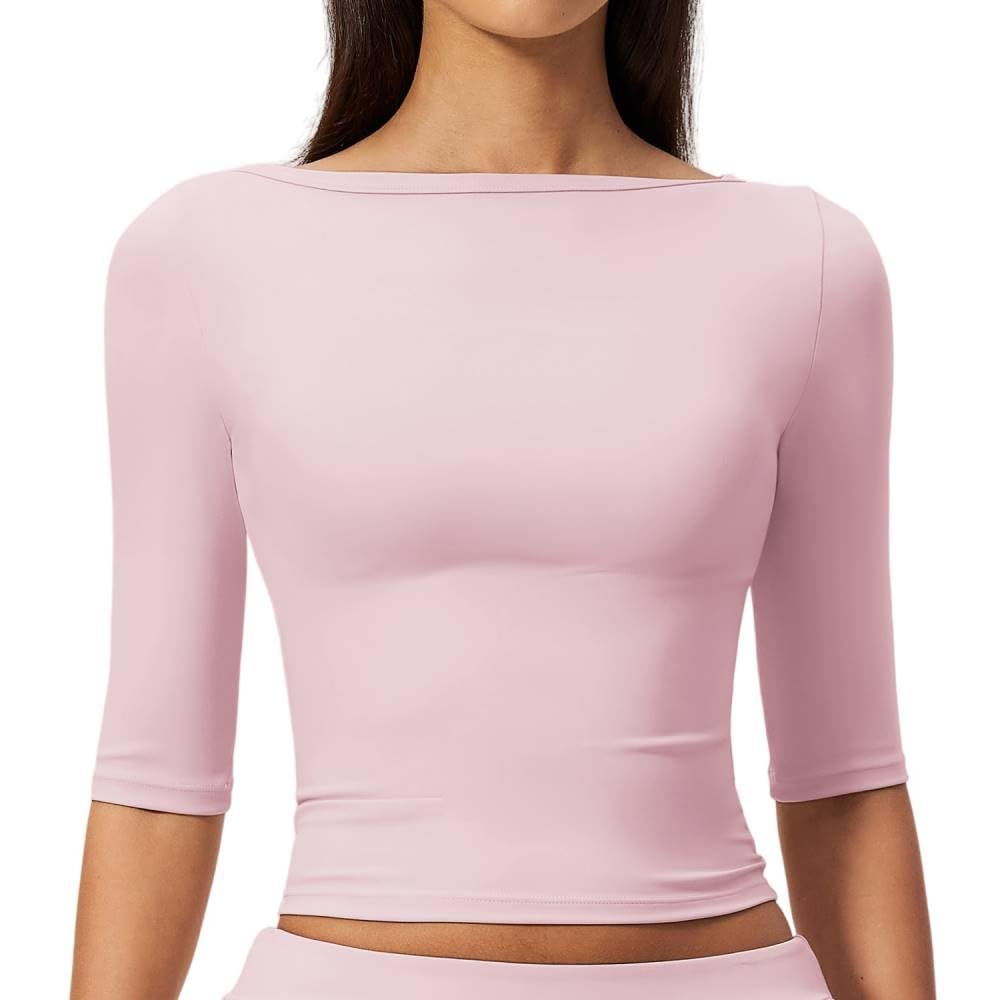 Tuta Sportiva Donna,Top da Yoga da Donna, Maglietta Comoda per L'Attività Sportiva E per Tutti I Giorni.