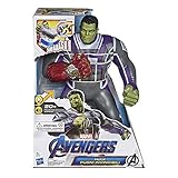Endgame personaggio di hulk in scala 35.5 cm: bruce banner si trasforma in hulk, rabbioso eroe verde e forte