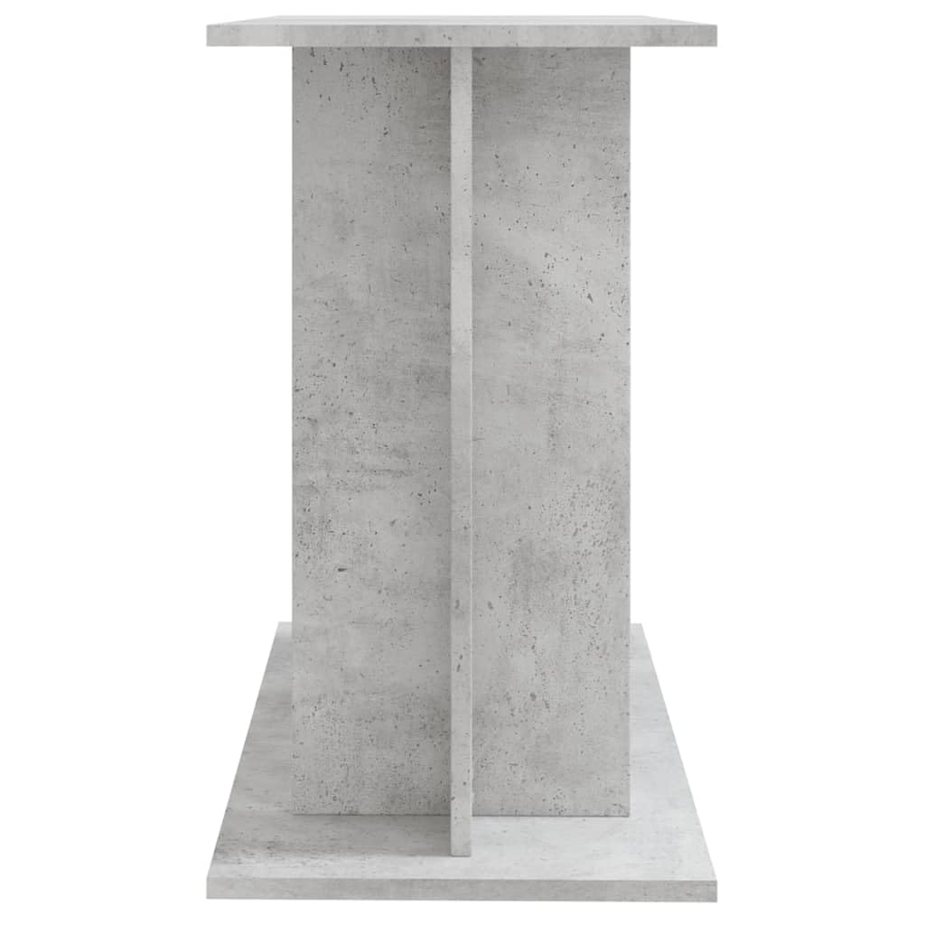 Gecheer Support pour aquarium avec étagère en aggloméré, gris ciment, 80 x 35 x 60 cm, meuble pour aquarium avec étagère en aggloméré, porte aquarium avec étagère en aggloméré