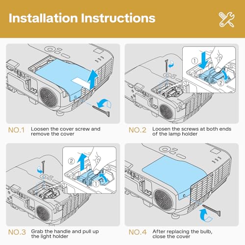 Lámpara de repuesto para proyector compatible Smart Board 60wi miniatura 5