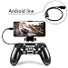 PS4 Controller Phone Clip, Slim Pro DualShock 4 Grip für Android Smartphone, 180 Grad Gaming-Halterung, Ständer Halterung PlayStation Game 6 Zoll Samsung, Pixel, OnePlus