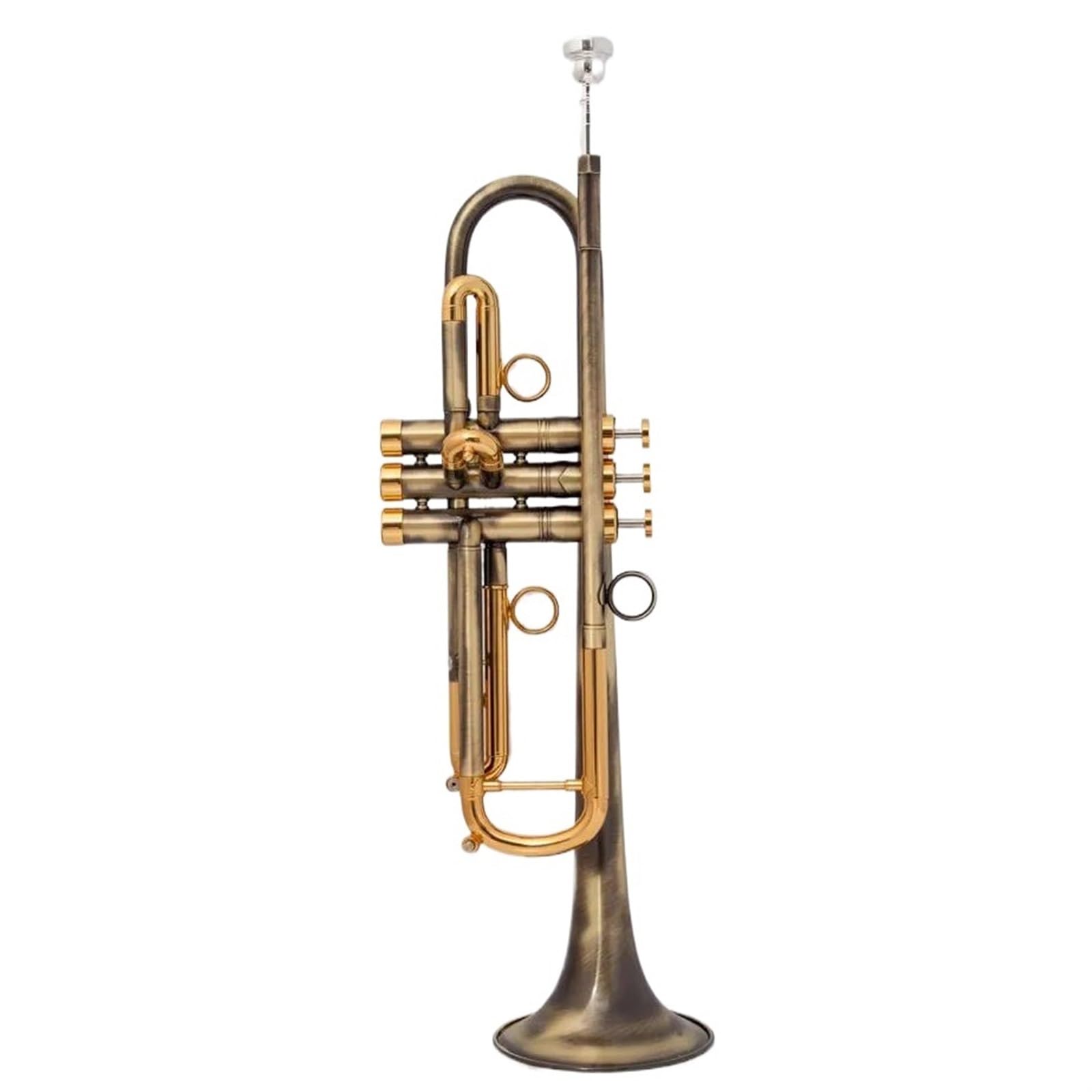Standardowa Trąbka Instrument Instrumenty Muzyczne Mosiężna Trąbka Bb Powierzchnia Miedziana Mała Trąbka Bb Początkujący Grają I Ćwiczą