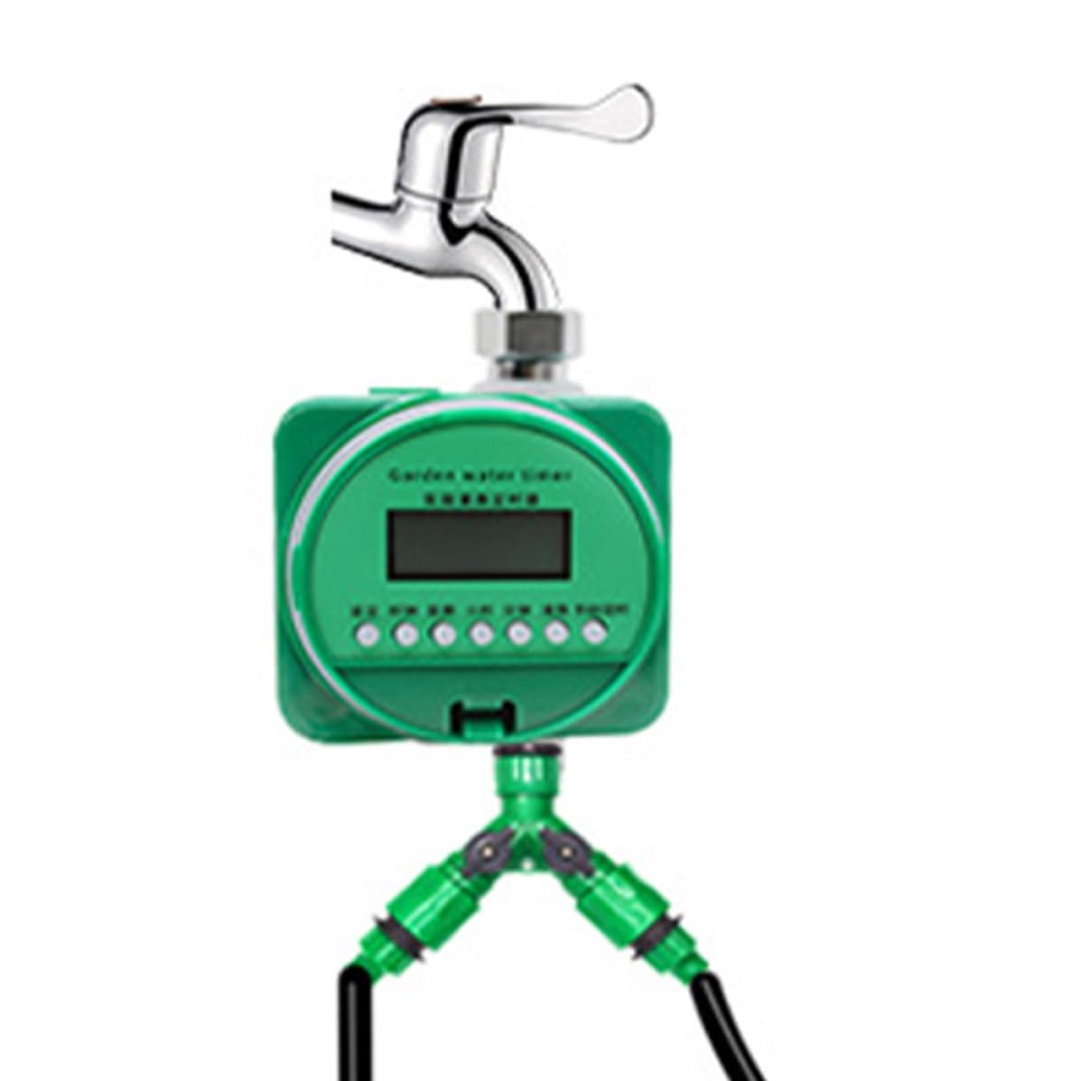 Generico Programmatore per Irrigazione Automatico da Giardino 9v Display Lcd e Funzione Blocco in Plastica senza Batteria Capacità >20l/min