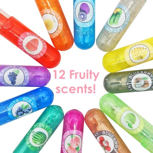 Set de 36 bolígrafos gel brillantes y aromáticos miniatura 2
