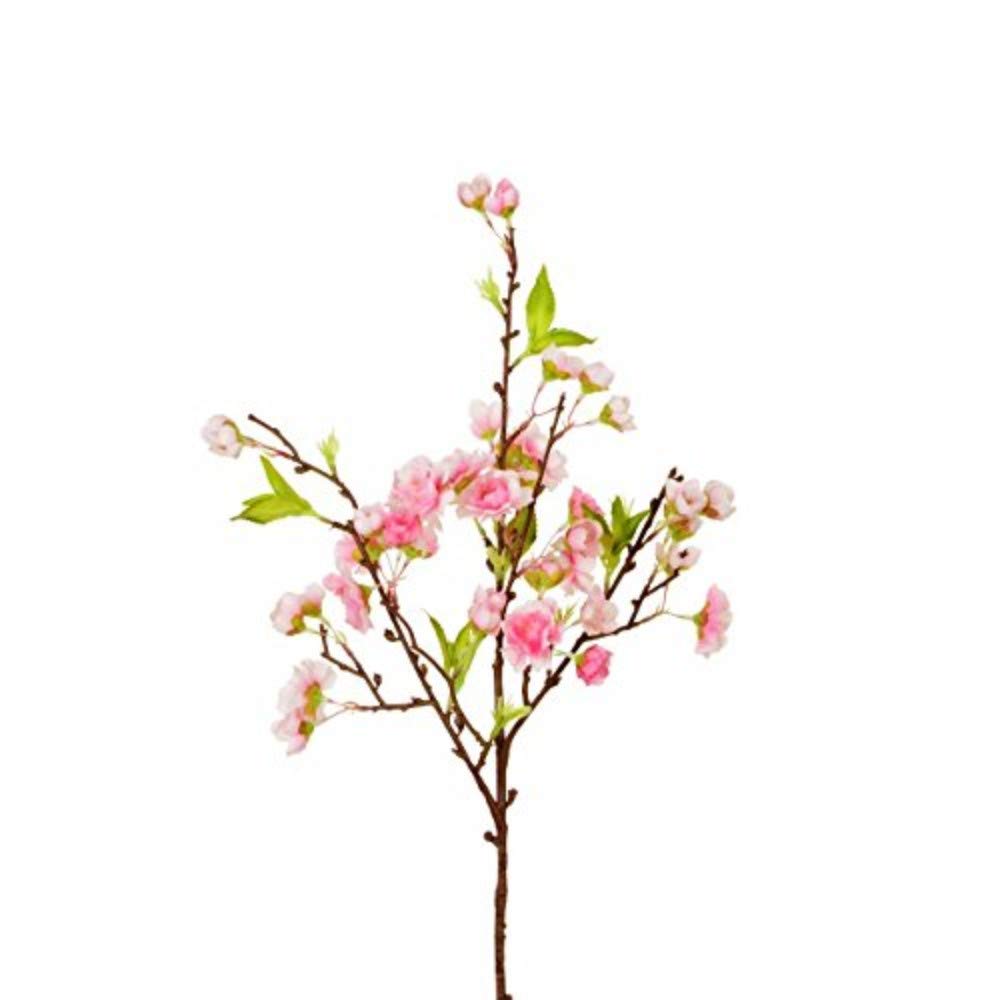 MARJON Flowers Artificial Fuji Cherry Blossom Spray Dark Pink