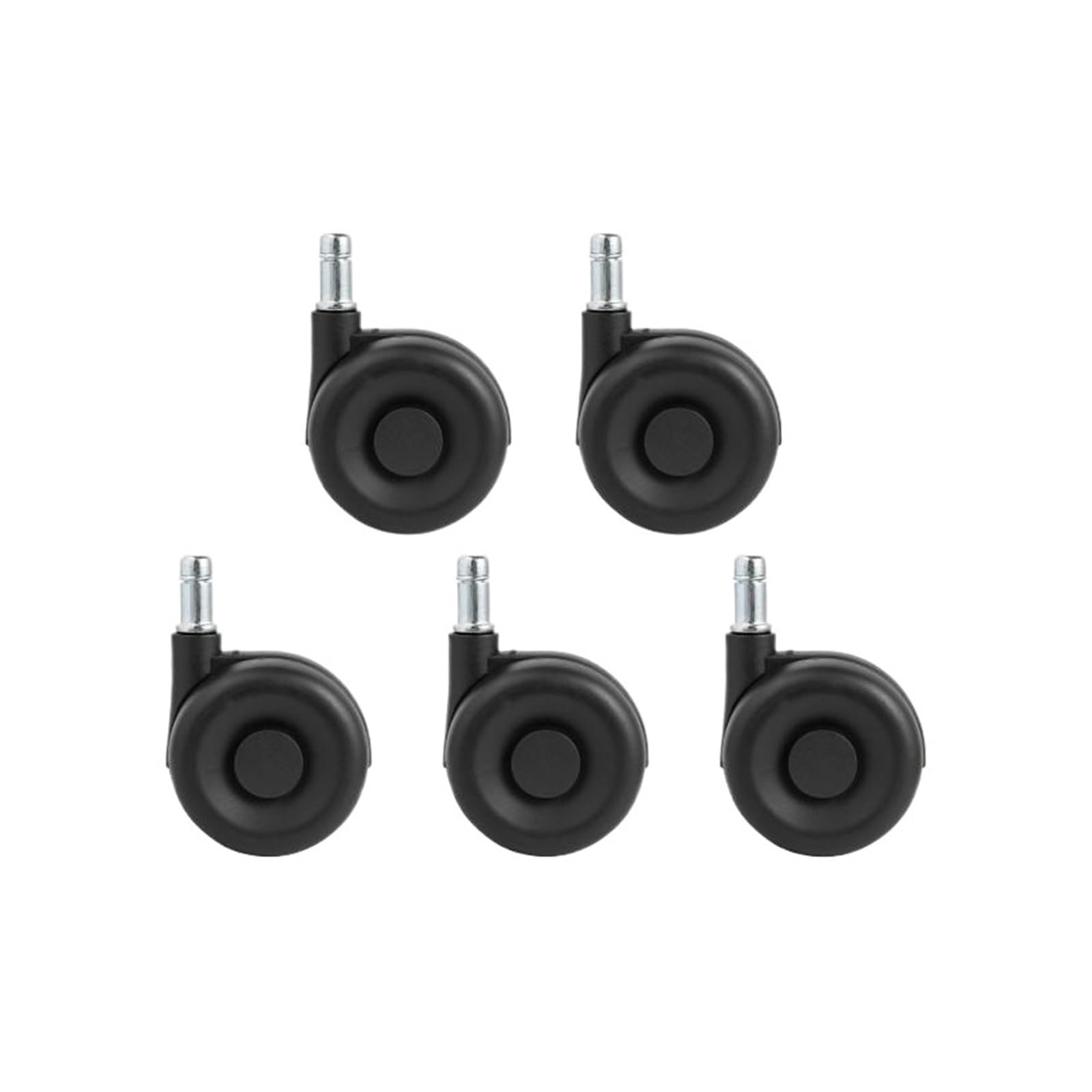 MXXDMOPD Chair Wheel Accessories Computer Pulley Hub Caster Universal Rubber(Nero)