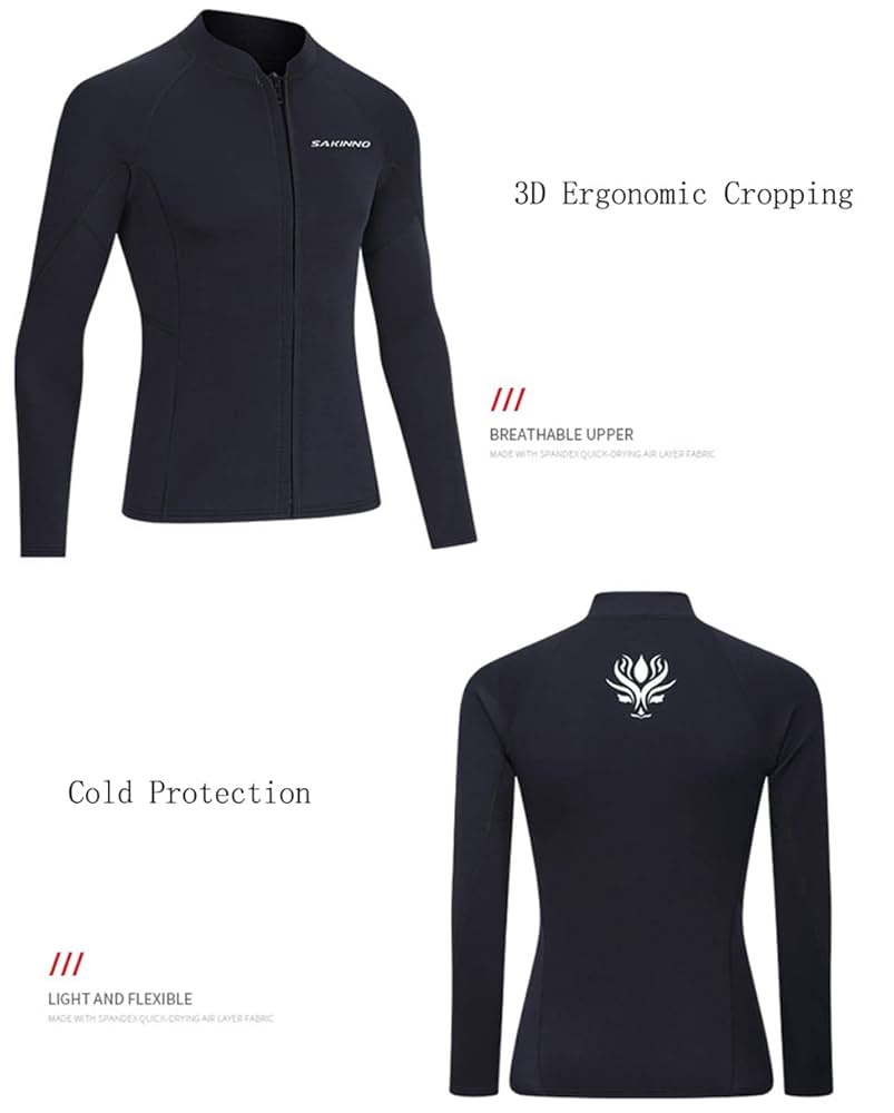 ウェットジャケット Amazon | Wetsuit Top男性用2 mmクロロプレンゴムウェット