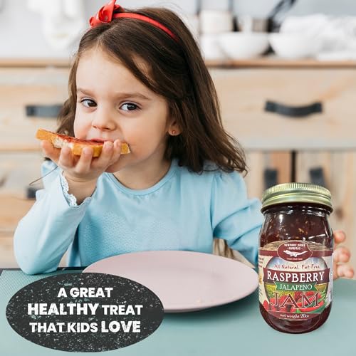 Newport Jerky Company All Natural Gourmet Raspberry Jalapeno Jam | Classic Spread for Burgers, Sandwiches, Toast, Cream Cheese, Charcuterie | Made in the USA! | Large Re-Usable 20 oz Glass Jar | FAT FREE, GLUTEN FREE & ALL NATURAL - Thumbnail 6