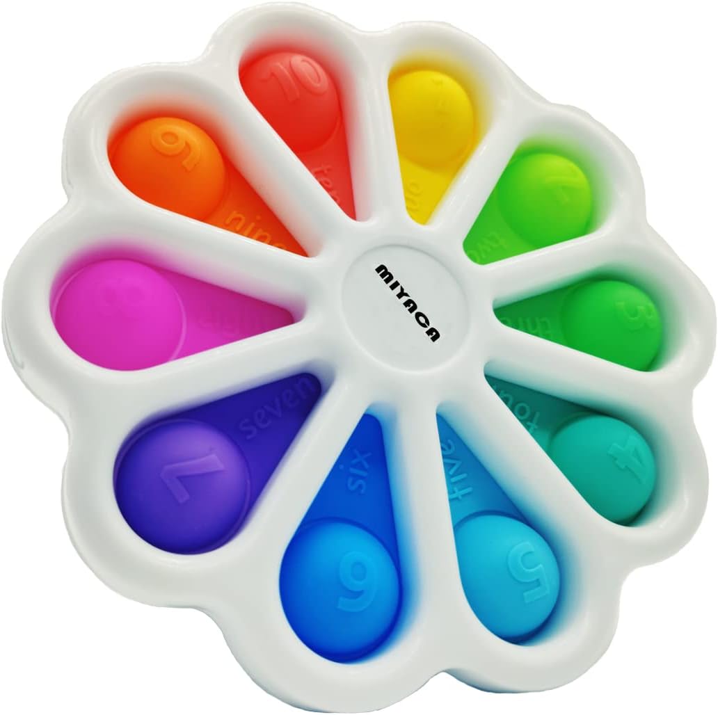 MIYACA Flower Fidget Toys Sensory Dimple Digit Fidget Toy