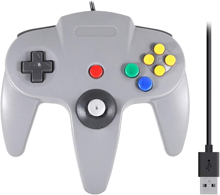 QUMOX N64 games classic gamepad controllers N64 for USB PC MAC